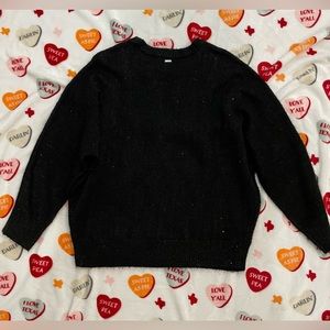 DKNY Black sparkle sweater XL